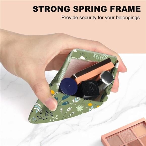 Small Coin Purse Set Mini Wallet PU Leather Change Pouch Cosmetic Bag for Women - Picture 6 of 8